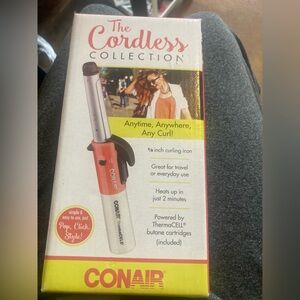 Conair Cordless Curling Iron - perfect for travel. New in box but box is open